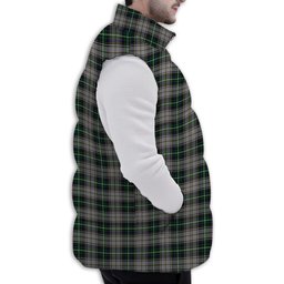 ScotsTee Shop Scottish MacSheehy Premium Tartan Puffer Vest Winter White Duck Down Vest Sleeveless