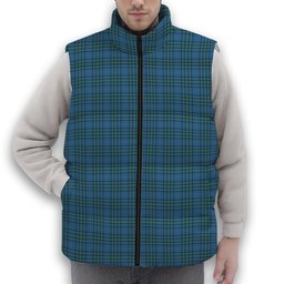 ScotsTee Shop Scottish Matheson Hunting Ancient Premium Tartan Puffer Vest Winter White Duck Down Vest Sleeveless