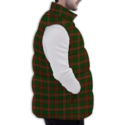 ScotsTee Shop Scottish Goldstraw Premium Tartan Puffer Vest Winter White Duck Down Vest Sleeveless