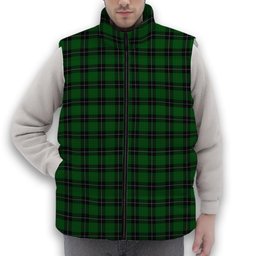 ScotsTee Shop Scottish Raeside Premium Tartan Puffer Vest Winter White Duck Down Vest Sleeveless