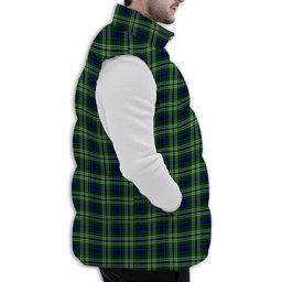 ScotsTee Shop Scottish Purves Premium Tartan Puffer Vest Winter White Duck Down Vest Sleeveless