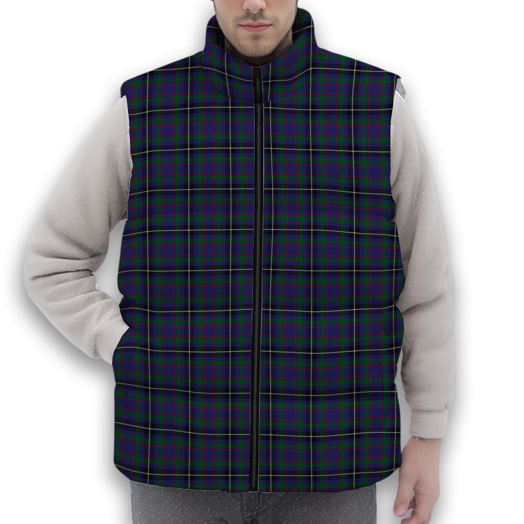ScotsTee Shop Scottish Grainger Premium Tartan Puffer Vest Winter White Duck Down Vest Sleeveless