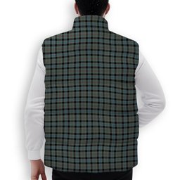 ScotsTee Shop Scottish Ochterlonie VS 1 Premium Tartan Puffer Vest Winter White Duck Down Vest Sleeveless