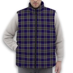 ScotsTee Shop Scottish Hanna of Stirlingshire Premium Tartan Puffer Vest Winter White Duck Down Vest Sleeveless