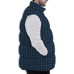 ScotsTee Shop Scottish MacCorquodale Premium Tartan Puffer Vest Winter White Duck Down Vest Sleeveless