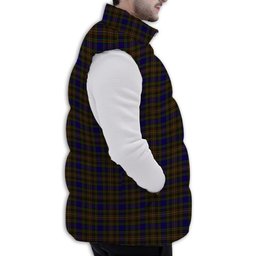 ScotsTee Shop Scottish Highfield Hunting Premium Tartan Puffer Vest Winter White Duck Down Vest Sleeveless