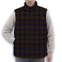 ScotsTee Shop Scottish Highfield Hunting Premium Tartan Puffer Vest Winter White Duck Down Vest Sleeveless