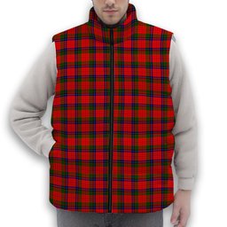ScotsTee Shop Scottish Nicholson Modern Premium Tartan Puffer Vest Winter White Duck Down Vest Sleeveless