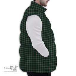 ScotsTee Shop Scottish Harris Steven Premium Tartan Puffer Vest Winter White Duck Down Vest Sleeveless