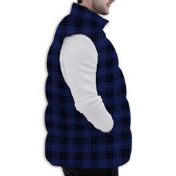ScotsTee Shop Scottish Morgan Modern Premium Tartan Puffer Vest Winter White Duck Down Vest Sleeveless