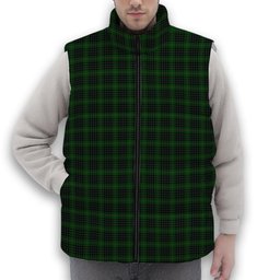 ScotsTee Shop Scottish McAulay Hunting Premium Tartan Puffer Vest Winter White Duck Down Vest Sleeveless