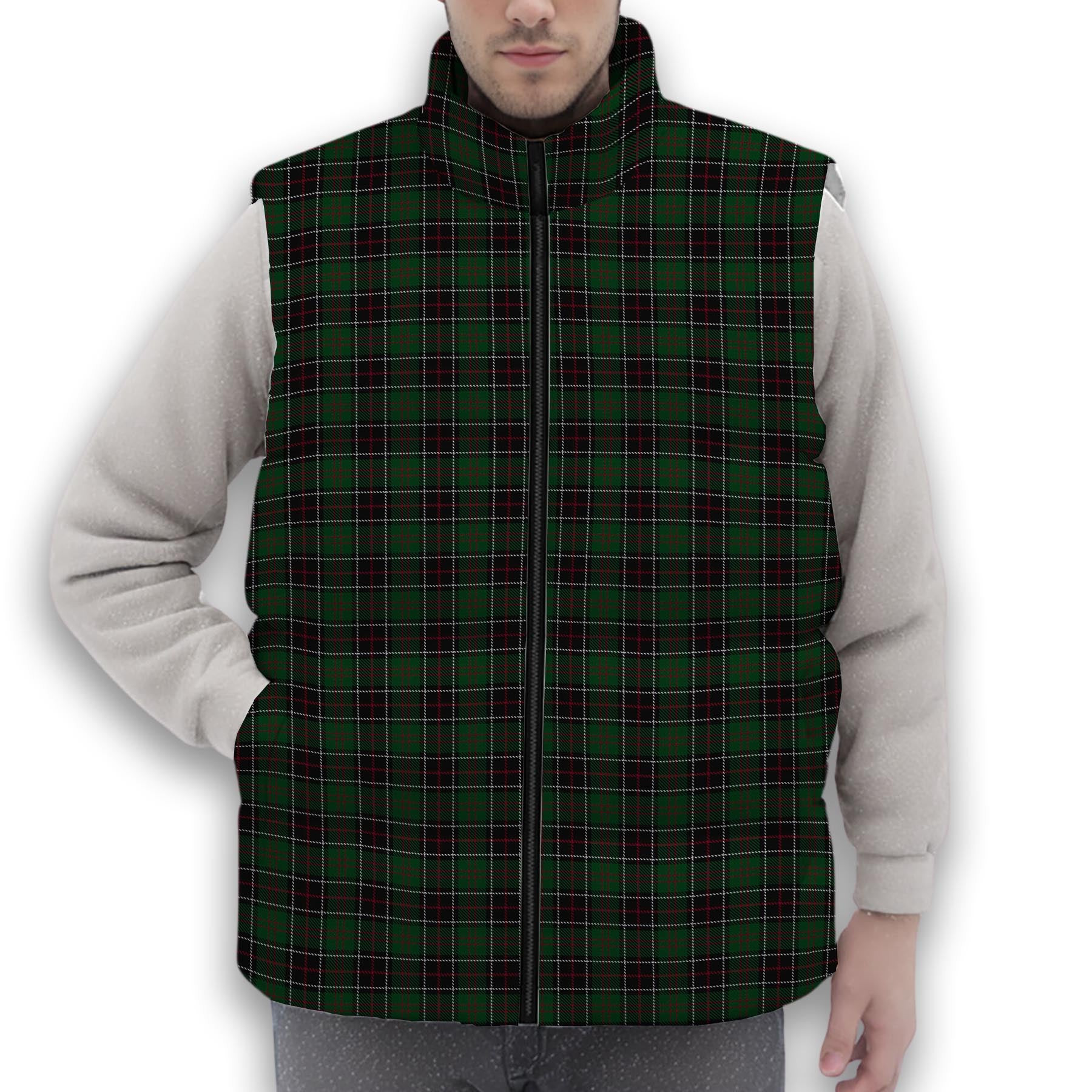 ScotsTee Shop Scottish Sinclair Hunting Premium Tartan Puffer Vest Winter White Duck Down Vest Sleeveless