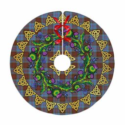 ScotsTee Shop Scottish Anderson Modern Thistle Celtic Knot Tartan Christmas Tree Skirt