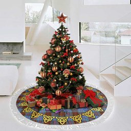 ScotsTee Shop Scottish Anderson Modern Thistle Celtic Knot Tartan Christmas Tree Skirt