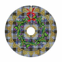 ScotsTee Shop Scottish Bell of the Borders Thistle Celtic Knot Tartan Christmas Tree Skirt