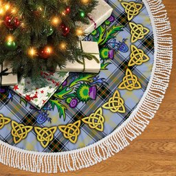 ScotsTee Shop Scottish Bell of the Borders Thistle Celtic Knot Tartan Christmas Tree Skirt