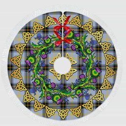 ScotsTee Shop Scottish Bell of the Borders Thistle Celtic Knot Tartan Christmas Tree Skirt