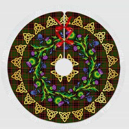 ScotsTee Shop Scottish Buchan Modern Thistle Celtic Knot Tartan Christmas Tree Skirt