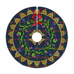 ScotsTee Shop Scottish Agnew Modern Thistle Celtic Knot Tartan Christmas Tree Skirt
