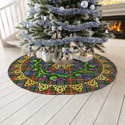 ScotsTee Shop Scottish Caledonia Ancient Thistle Celtic Knot Tartan Christmas Tree Skirt