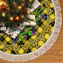 ScotsTee Shop Scottish Barclay Dress Modern Thistle Celtic Knot Tartan Christmas Tree Skirt