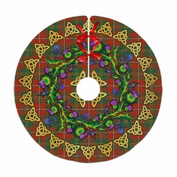 ScotsTee Shop Scottish Hay Ancient Thistle Celtic Knot Tartan Christmas Tree Skirt