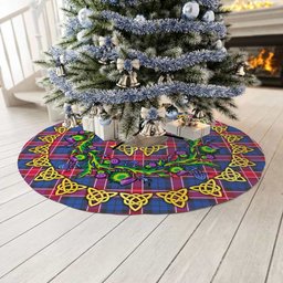 ScotsTee Shop Scottish Graham of Menteith Red Thistle Celtic Knot Tartan Christmas Tree Skirt