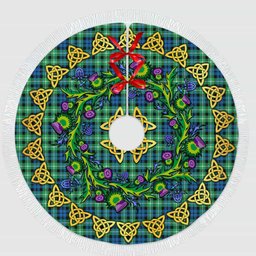 ScotsTee Shop Scottish Graham of Montrose Ancient Thistle Celtic Knot Tartan Christmas Tree Skirt