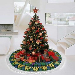 ScotsTee Shop Scottish Forsyth Ancient Thistle Celtic Knot Tartan Christmas Tree Skirt