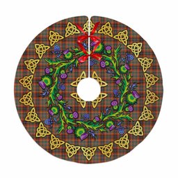 ScotsTee Shop Scottish Innes Ancient Thistle Celtic Knot Tartan Christmas Tree Skirt