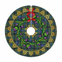 ScotsTee Shop Scottish Gillies Ancient Thistle Celtic Knot Tartan Christmas Tree Skirt