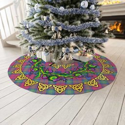 ScotsTee Shop Scottish Lindsay Ancient Thistle Celtic Knot Tartan Christmas Tree Skirt