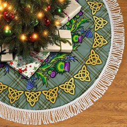 ScotsTee Shop Scottish Kelly Dress Thistle Celtic Knot Tartan Christmas Tree Skirt