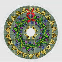 ScotsTee Shop Scottish Kelly Dress Thistle Celtic Knot Tartan Christmas Tree Skirt