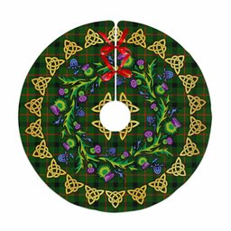 ScotsTee Shop Scottish Kincaid Modern Thistle Celtic Knot Tartan Christmas Tree Skirt