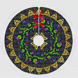 ScotsTee Shop Scottish Fletcher of Dunans Thistle Celtic Knot Tartan Christmas Tree Skirt