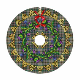 ScotsTee Shop Scottish Craig Ancient Thistle Celtic Knot Tartan Christmas Tree Skirt