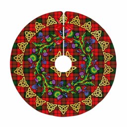 ScotsTee Shop Scottish Kerr Modern Thistle Celtic Knot Tartan Christmas Tree Skirt