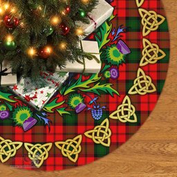 ScotsTee Shop Scottish Kerr Modern Thistle Celtic Knot Tartan Christmas Tree Skirt