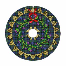 ScotsTee Shop Scottish Fletcher Ancient Thistle Celtic Knot Tartan Christmas Tree Skirt