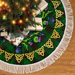 ScotsTee Shop Scottish Fife District Thistle Celtic Knot Tartan Christmas Tree Skirt