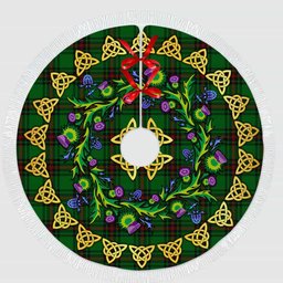 ScotsTee Shop Scottish Fife District Thistle Celtic Knot Tartan Christmas Tree Skirt