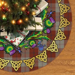ScotsTee Shop Scottish Davidson Dress Dancers Thistle Celtic Knot Tartan Christmas Tree Skirt