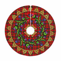 ScotsTee Shop Scottish MacColl Modern Thistle Celtic Knot Tartan Christmas Tree Skirt