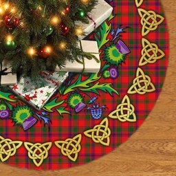 ScotsTee Shop Scottish MacColl Modern Thistle Celtic Knot Tartan Christmas Tree Skirt