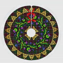 ScotsTee Shop Scottish Crosbie Thistle Celtic Knot Tartan Christmas Tree Skirt