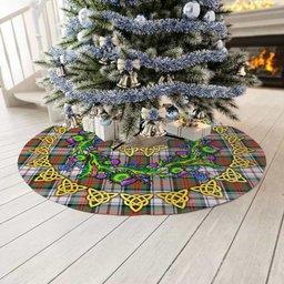 ScotsTee Shop Scottish MacDuff Dress Ancient Thistle Celtic Knot Tartan Christmas Tree Skirt