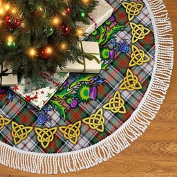 ScotsTee Shop Scottish MacDuff Dress Ancient Thistle Celtic Knot Tartan Christmas Tree Skirt