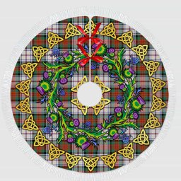 ScotsTee Shop Scottish MacDuff Dress Ancient Thistle Celtic Knot Tartan Christmas Tree Skirt