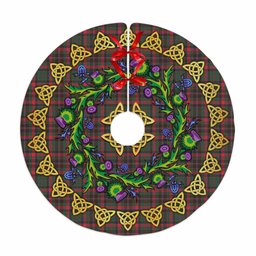 ScotsTee Shop Scottish Cumming Hunting Modern Thistle Celtic Knot Tartan Christmas Tree Skirt